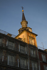 Plaza Mayor. Torre de la Casa de la Panadería / Main Square. Tower of the House of the Bakery. Madrid