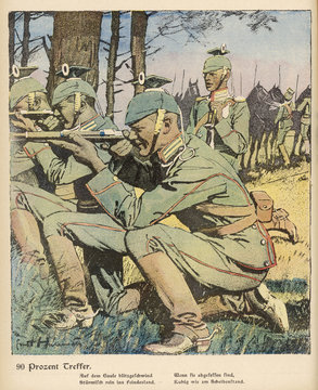 German Riflemen - 1914. Date: 1914