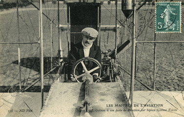 Gobron Voisin Biplane. Date: 1909