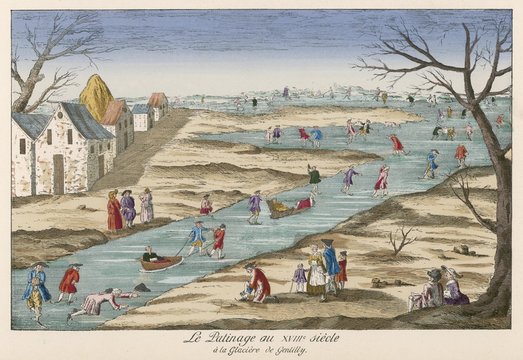 Ice Skating - 18th century. Date: 18th century