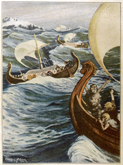Vikings to Greenland. Date: 986 © Archivist