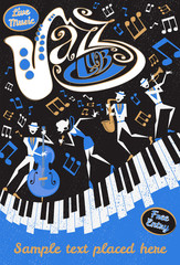 Abstract Jazz Club Poster