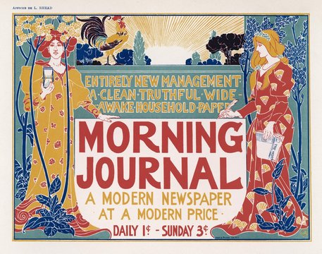 Advert - Press Morning. Date: circa 1896
