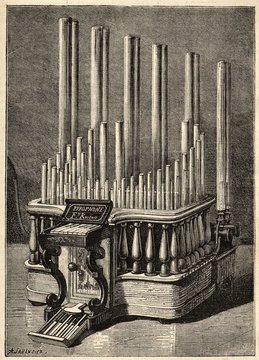 Kastner's Pyrophone. Date: 1875