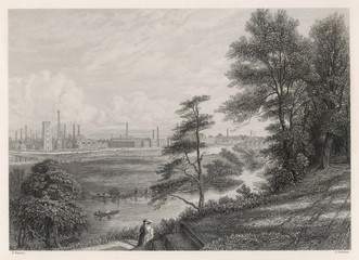 Industry - Burton on Trent. Date: circa 1840