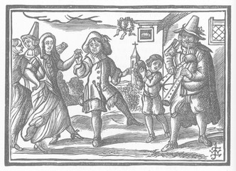 Celebrating Midsummer. Date: circa 1665
