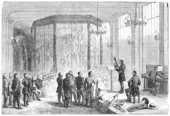 Sax in Showroom 1864. Date: 1864