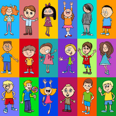 decorative pattern design with children