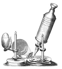 Robert Hooke - Microscope. Date: 1664
