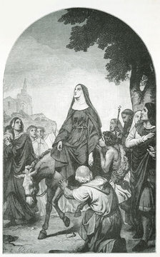 St Colette in Ecstasy. Date: circa 1440