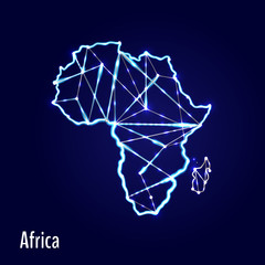 map political abstract of the world