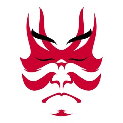 Japanese drama Kabuki face