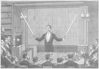Tesla Lectures at Paris. Date: 20 February 1892