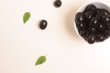 black olives with basil