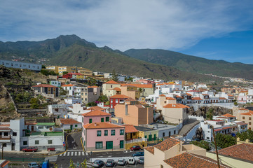 Fototapeta na wymiar Typical canarian town view, Candelaria