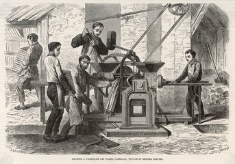 Industry - Brickmaking. Date: 1864