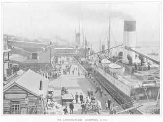 Liverpool Docks - 1890's. Date: 1890's