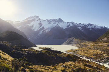 Mueller Lake im Mount Cook Gebirge