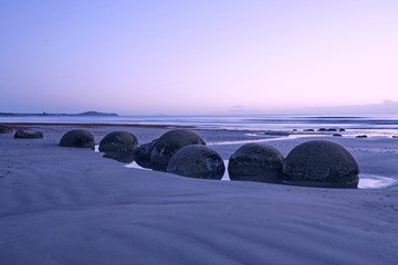 Moeraki Boulders Sonnenaufgang