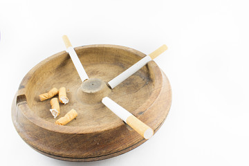 Wooden ashtray.