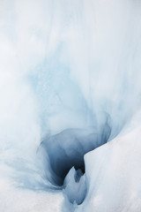 fließendes Wasser am Gletscher
