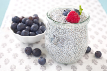 Chia- Pudding mit Beeren