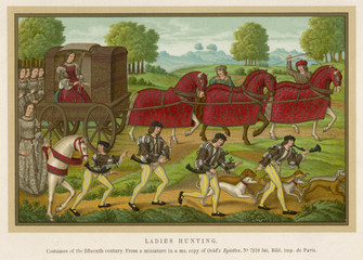 Hunt - Private Carriage. Date: 15th century