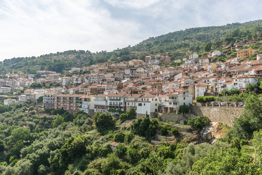 Landscape of Pedrobernardo, Avila, Spain