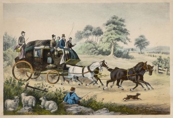 Plakaty  Stagecoach - Shepherd Boy. Date: circa 1840
