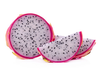Dragonfruit pink isolated against white background