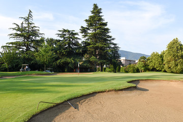 The golf course at Magliaso on Switzerland