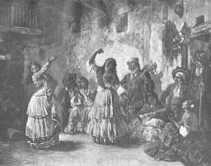 Gipsy Dancers. Date: 1883