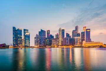 Fototapeta na wymiar Singapore City Skyline