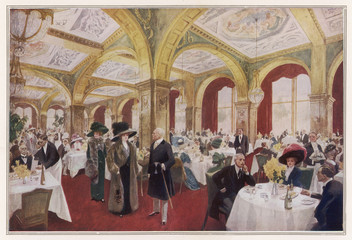 Claridge's Restaurant. Date: circa 1905