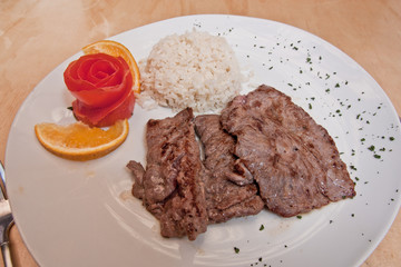 beefsteak with rice