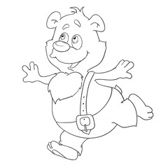 Jolly bear pants coloring book