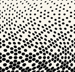 hexagon halftone gradient geometric deco pattern background
