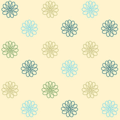 Floral repeatable background for wallpapers, banners and covers