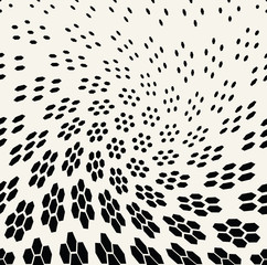 geometric hexagon seamless vector halftone pattern background