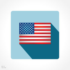 vector image of american flag