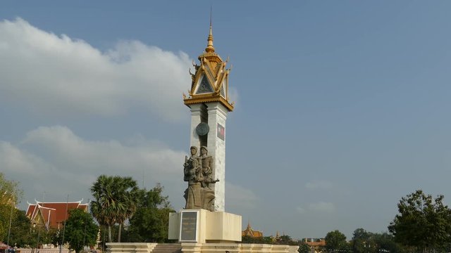 Statue at Wat Bottom Park in Phnom Penh Cambodia