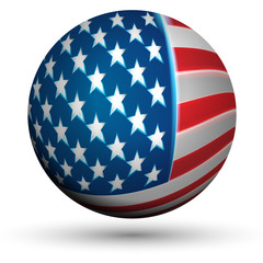 vector image of american flag