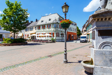 Naklejka premium Geisenheim, Bischof-Blum-Platz. 26. Juni 2017.