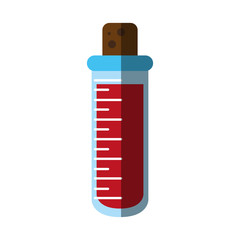 blood sample in test tube icon image vector illustration design 