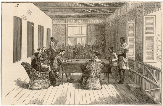 Consular Court  Nigeria. Date: circa 1870
