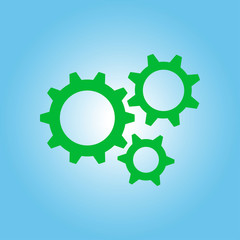 Gear icon.The development and management of business processes.