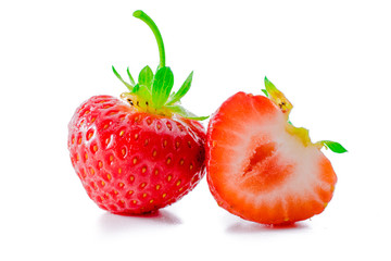 Strawberry isolated on white background.