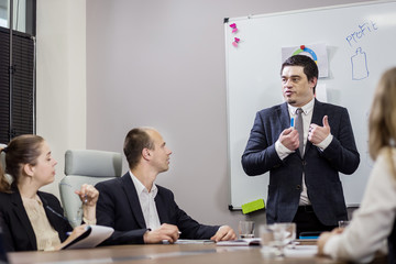 Business People Meeting Conference Discussion Corporate Concept,business team,business partners discussing documents and ideas,Business conference in a modern office,close up