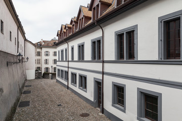 Fototapeta na wymiar Old town of Geneva, Switzerland. Street view