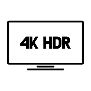 4k HDR format logo
